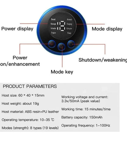 Wireless Butterfly EMS Muscle Massager- Smart Pain Relief