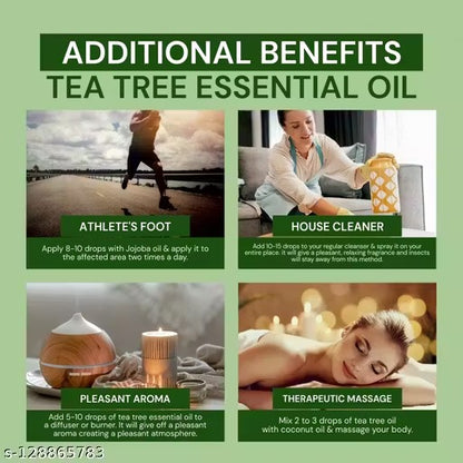 Tea Tree Essential Oil- 100% Pure Natural Skin & Hair Care Solution